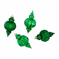 Northlight "10"" Shatterproof Finial" 4-pc. Christmas Ornament