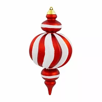 Northlight 10" Shatterproof Finial 4-pc. Christmas Ornament