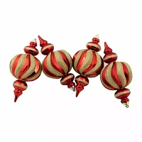 Northlight "10"" Shatterproof Finial" 4-pc. Christmas Ornament
