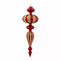 Northlight 14" Shatterproof Finial 4-pc. Christmas Ornament