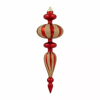 Northlight 14" Shatterproof Finial 4-pc. Christmas Ornament