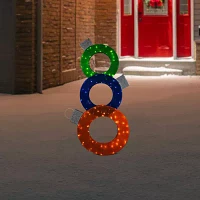 Northlight 31.5" Prelit Ornaments Christmas Yard Art