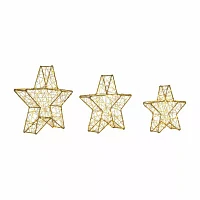 Northlight 14" Led Stars Christmas Yard Art