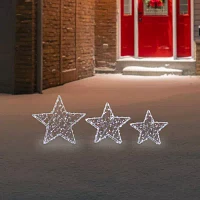 Northlight 13.75" Led Stars Christmas Yard Art