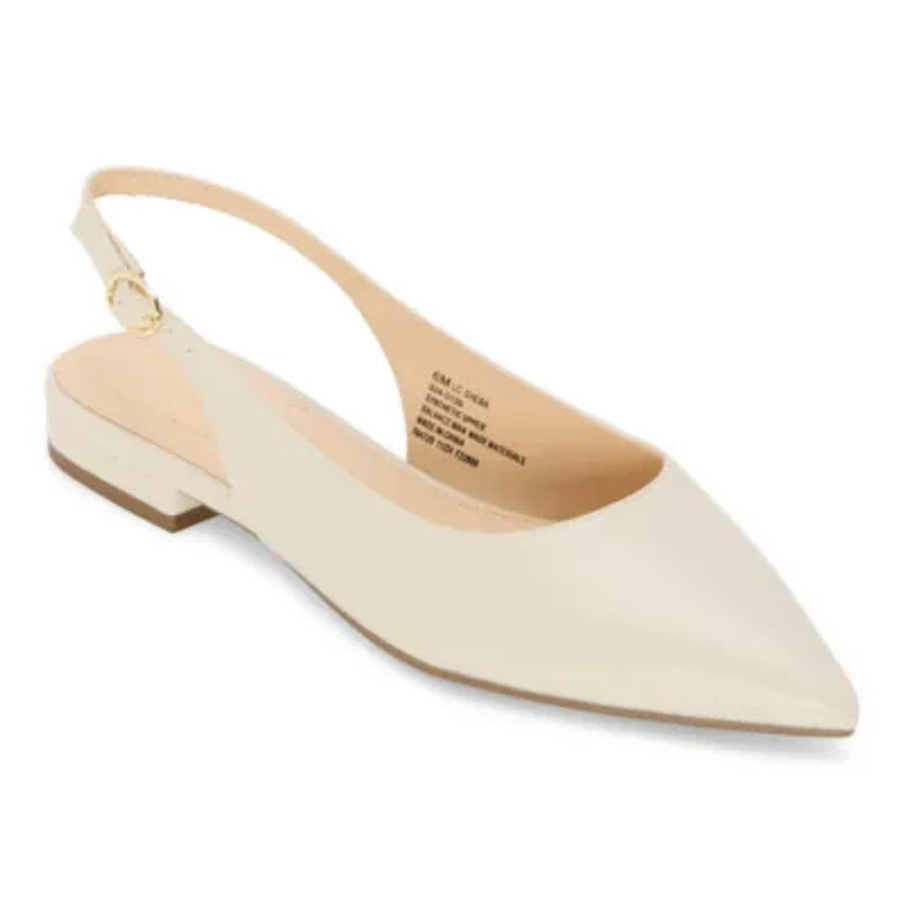 Liz Claiborne Womens Sheba Pointed Toe Ballet Flats