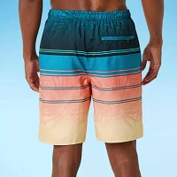 Burnside E-Board Striped Swim Shorts