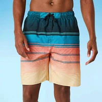 Burnside E-Board Striped Swim Shorts