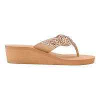 Mixit Womens 5 Disc Wedge Sandals