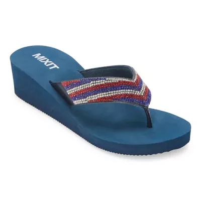 Mixit Womens Americana Wedge Sandals