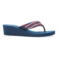 Mixit Womens Americana Wedge Sandals