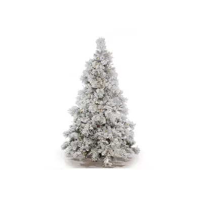 Vickerman 4 1/2 Foot Pre-Lit Flocked Christmas Tree