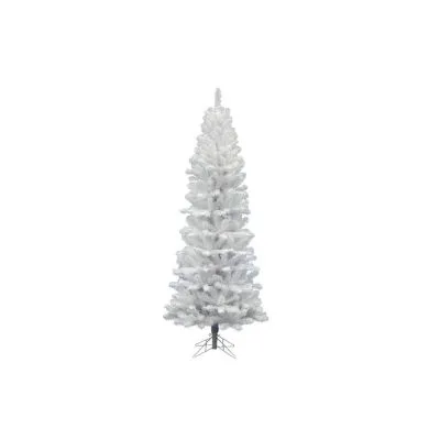 7.5' White Salem Pencil Pine Artificial Christmas Tree