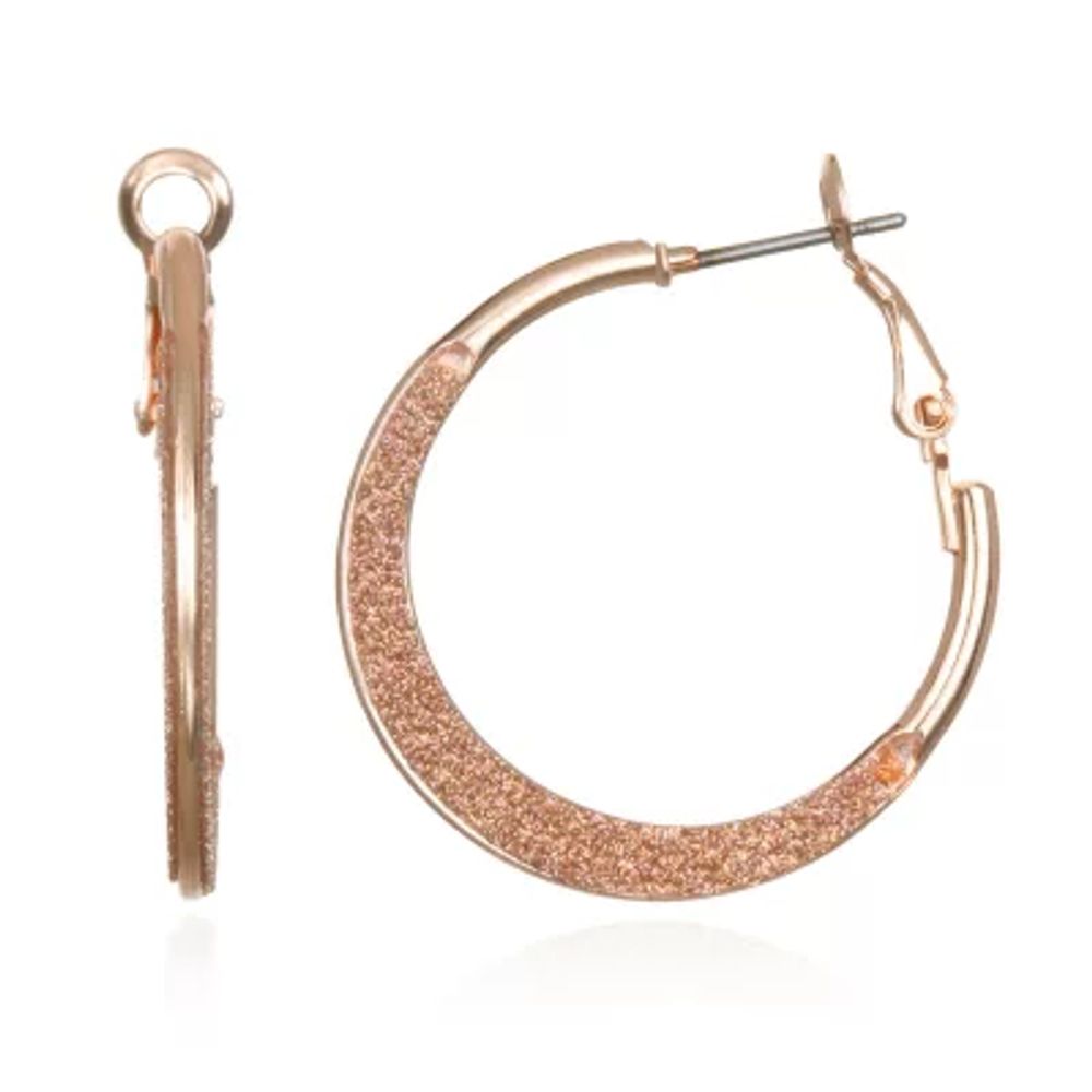 Bijoux Bar Delicates Round Hoop Earrings