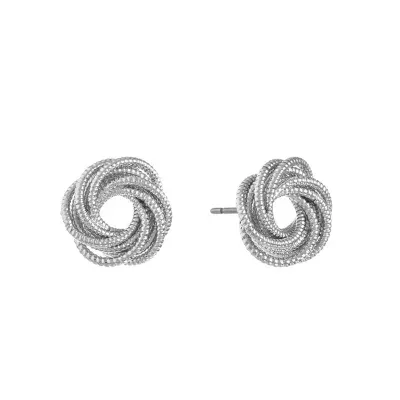 Monet Jewelry Silver Tone Button 14mm Stud Earrings