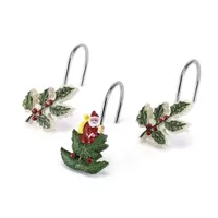 Avanti Spode Christmas Tree Shower Curtain Hooks