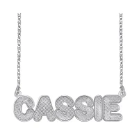 Personalized Sterling Silver Bold Name Necklace