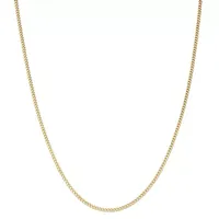 Children's 14K Yellow Gold over Silver Curb Chain Necklace