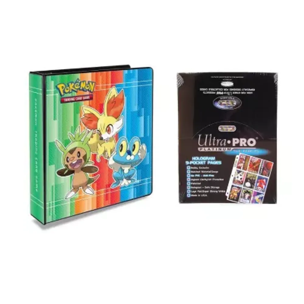 Ultra Pro "Pokemon X & Y 2"" 3-Ring Binder Card Album With 100 Ultra Pro Platinum 9-Pocket Sheets""" Pokemon Card Game