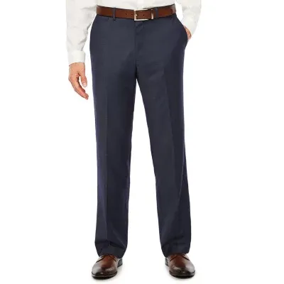 J. Ferrar Mens Geometric Stretch Slim Fit Suit Pants - Slim