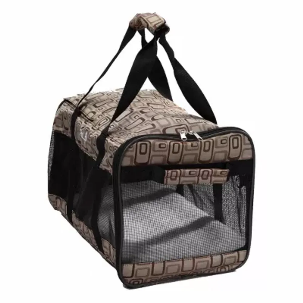 Pet Life Narrow Shelled Lightweight Collapsible Military Grade Transportable Designer Pet Carrier