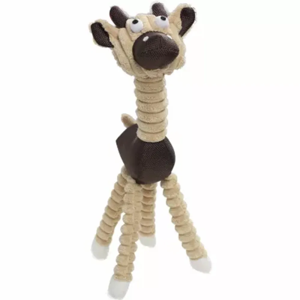 The Pet Life Jute And Rope Giraffe - Cow Pet Toy