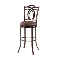 Calif Metal Upholstered Bar Stool