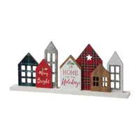 Glitzhome House Christmas Tabletop Decor