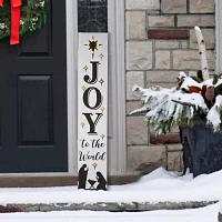 Glitzhome Christmas Porch Sign