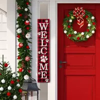 Glitzhome Christmas Porch Sign