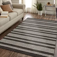 Mohawk Home Piping Stripe Indoor Rectangular Area Rug