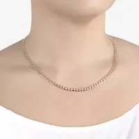 Silver Reflections 14K Gold Over Brass 16 Inch Link Chain Necklace