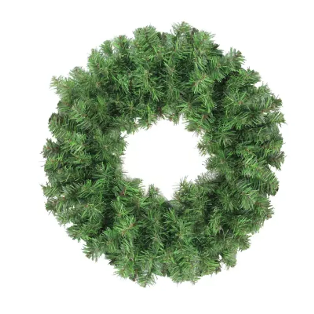 Colorado Spruce Artificial Christmas Wreath  16-Inch  Unlit