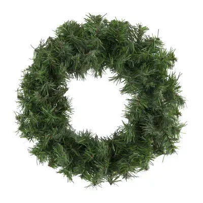 Canadian Pine Mini Artificial Christmas Wreath  12-Inch  Unlit