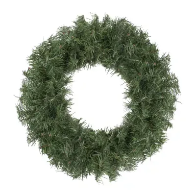 Canadian Pine Artificial Christmas Wreath  18-Inch  Unlit