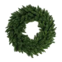 Lush Mixed Pine Artificial Christmas Wreath  24-Inch  Unlit