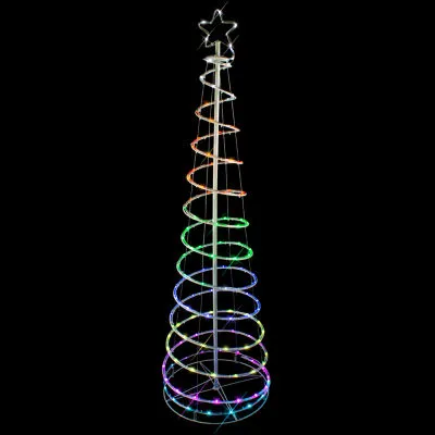 6' LED Color Changing Multiple Function Outdoor Spiral Christmas Tree