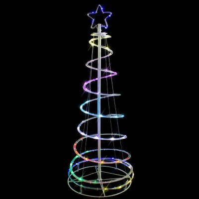 4' LED Color Changing Multiple Function Outdoor Spiral Christmas Tree