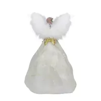 10'' Champagne Angel Christmas Tree Topper  Unlit