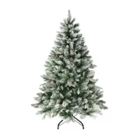 7' Flocked Angel Pine Artificial Christmas Tree - Unlit