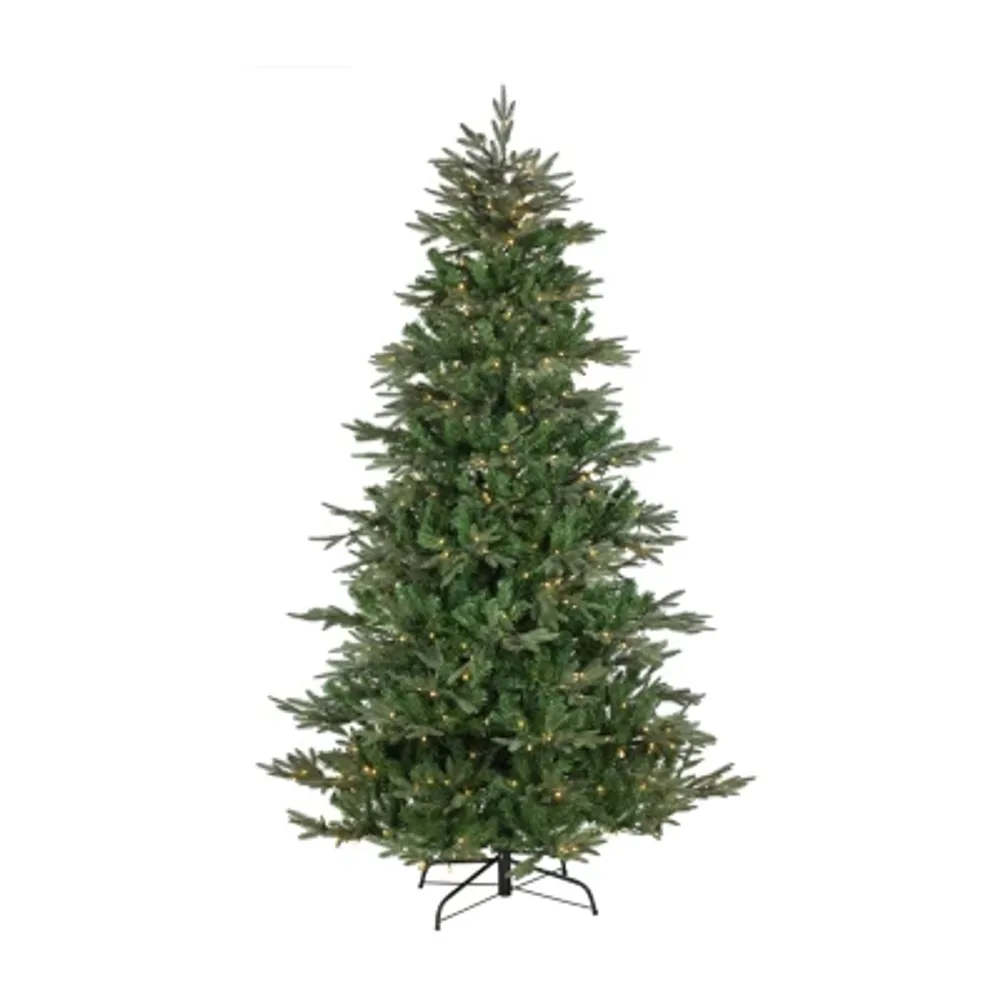 7.5' Pre-Lit Hudson Fir Artificial Christmas Tree  Warm White LED Lights