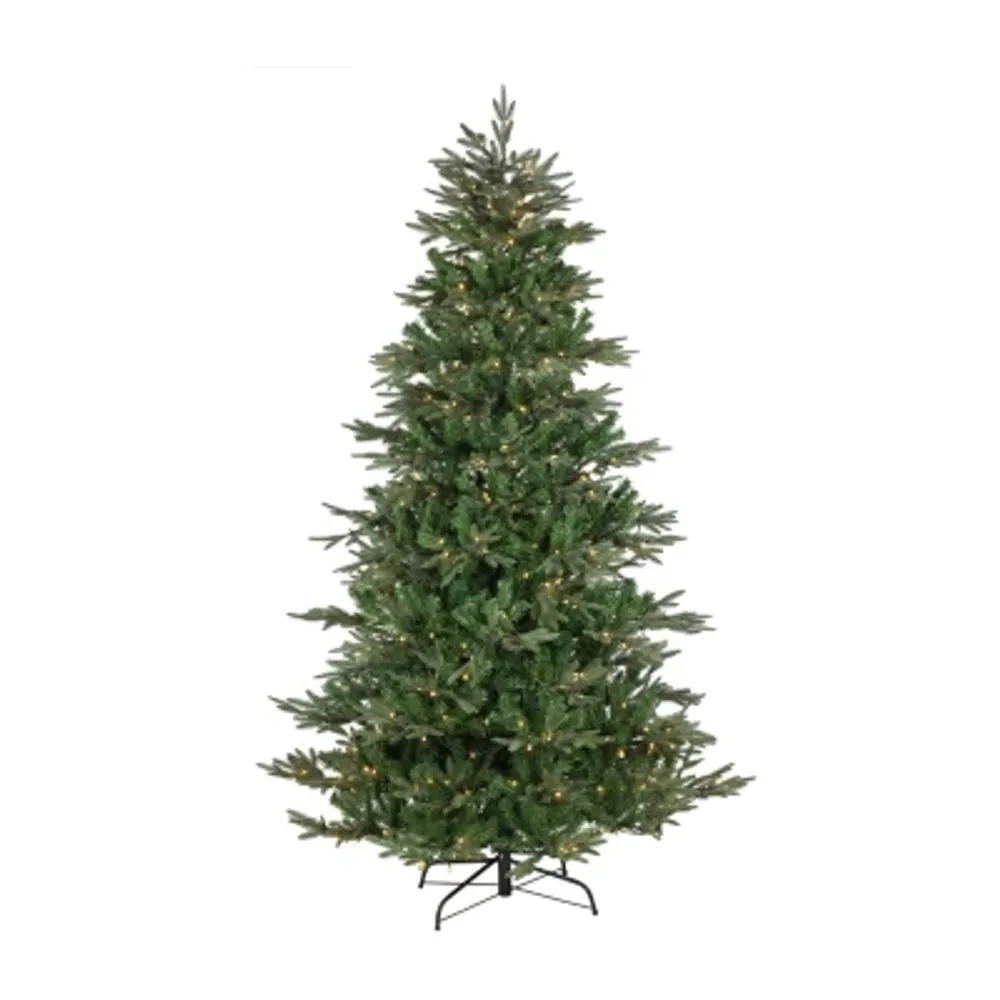6.5' Pre-Lit Hudson Fir Artificial Christmas Tree  Warm White LED Lights