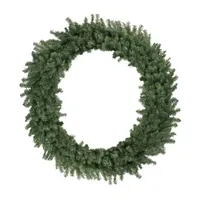 Green Canadian Pine Commercial Size Artificial Christmas Wreath  72-Inch  Unlit