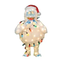 32'' Lighted Bumble with String Lights Outdoor Christmas Yard Decoration