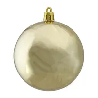 32ct Champagne Gold Shatterproof Shiny Christmas Ball Ornaments 3.25 inches 80mm