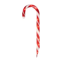 Set of 10 Lighted Outdoor Candy Cane Christmas Pathway Markers 12"