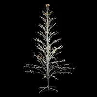 6' White Lighted Christmas Cascade Twig Tree Outdoor Decoration - Clear Lights