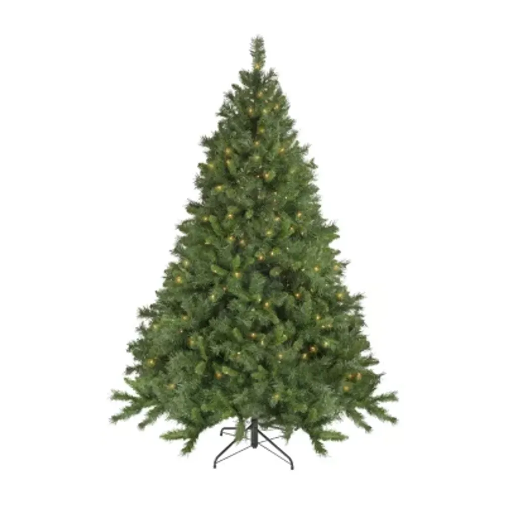 6.5' Pre-Lit Chatham Pine Artificial Christmas Tree  Clear Lights