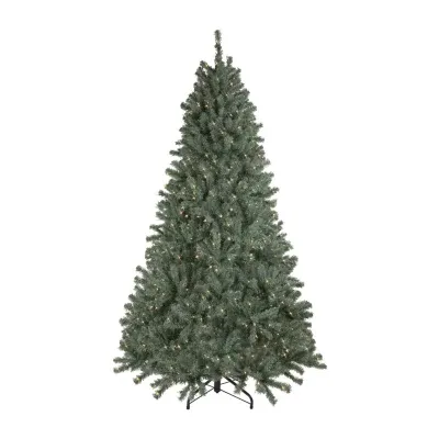 7.5' Pre-Lit Colorado Blue Spruce Artificial Christmas Tree  Clear Lights