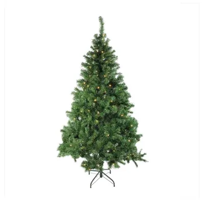 6' Pre-Lit Mixed Classic Pine Medium Artificial Christmas Tree  Warm Clear LED Lights