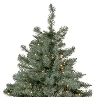 7.5' Pre-Lit Full Newport Spruce Artificial Christmas Tree  LED Lights